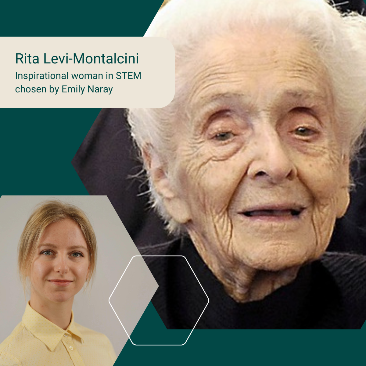 Photo of Rita Levi-Montalcini and Emily Naray